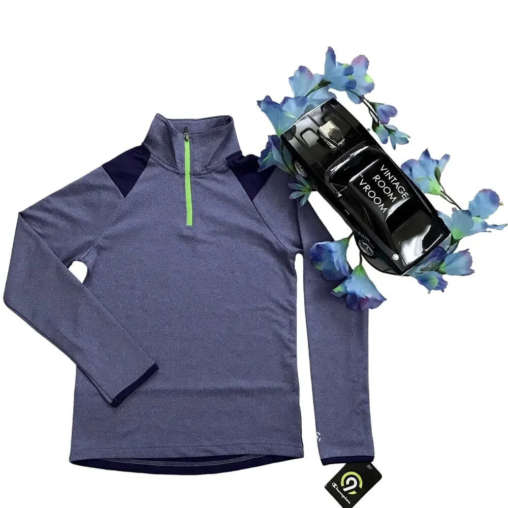 Champion C9 NWT Performance Quarter Zip Long Sleeves Top Boys S (6-7)